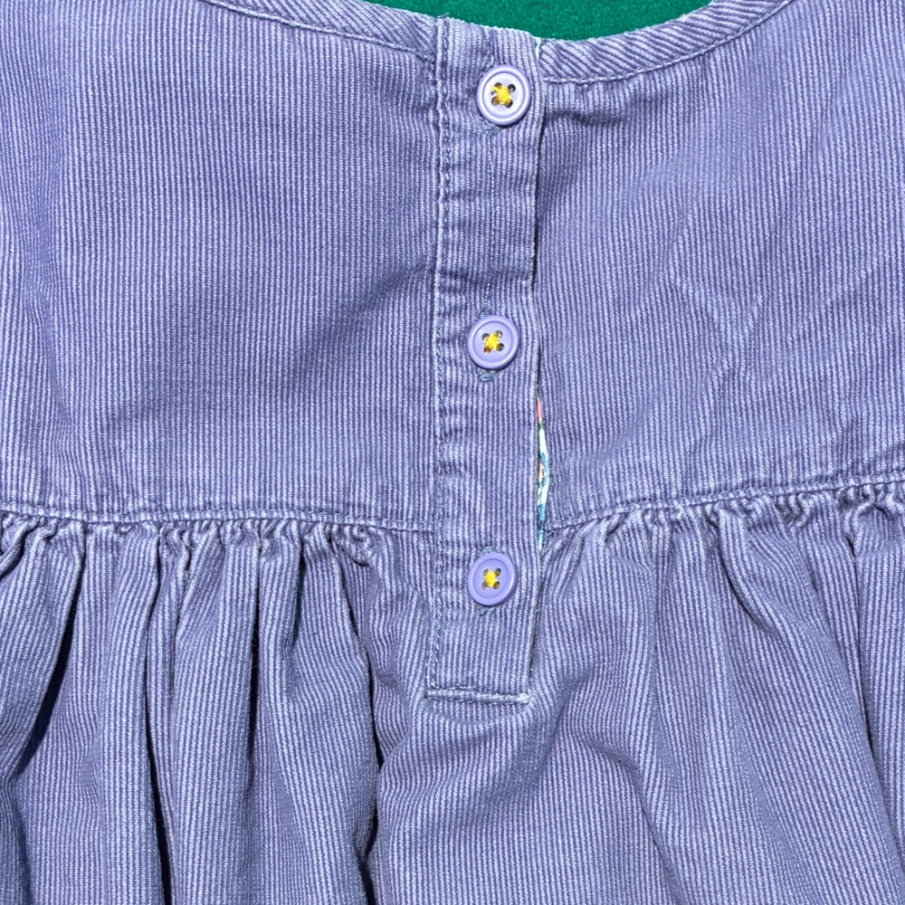 Mini Boden Ruffled Purple Dress w/pockets - Picture 8 of 12